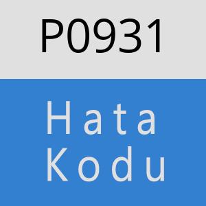 P0931 hatasi