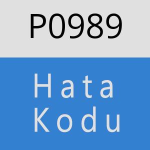 P0989 hatasi