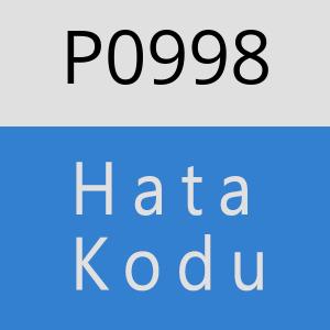 P0998 hatasi