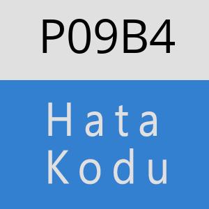 P09B4 hatasi