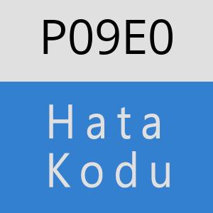 P09E0 hatasi