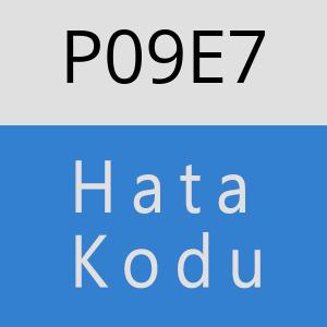 P09E7 hatasi