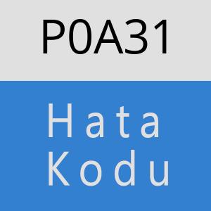 P0A31 hatasi