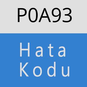 P0A93 hatasi