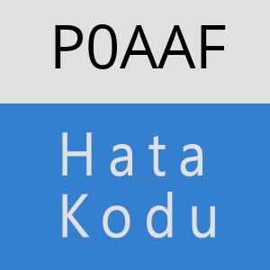 P0AAF hatasi