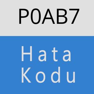 P0AB7 hatasi