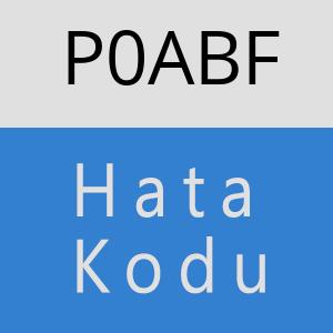 P0ABF hatasi