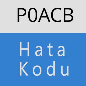 P0ACB hatasi