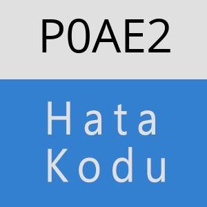 P0AE2 hatasi