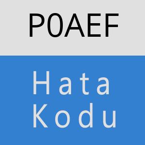 P0AEF hatasi