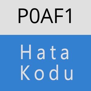 P0AF1 hatasi