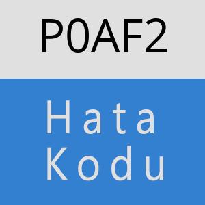 P0AF2 hatasi