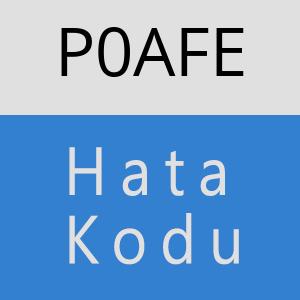 P0AFE hatasi