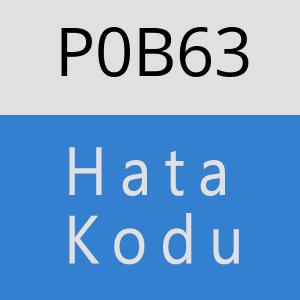 P0B63 hatasi