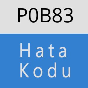 P0B83 hatasi