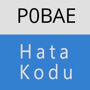 P0BAE hatasi