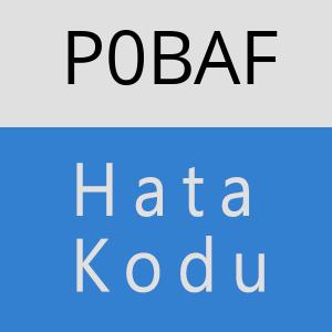 P0BAF hatasi