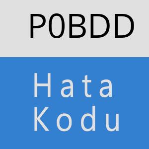 P0BDD hatasi