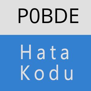 P0BDE hatasi