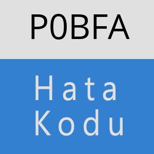 P0BFA hatasi