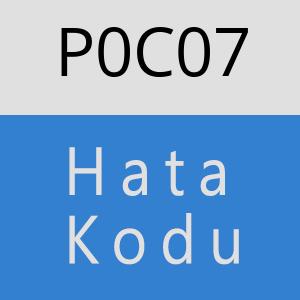 P0C07 hatasi