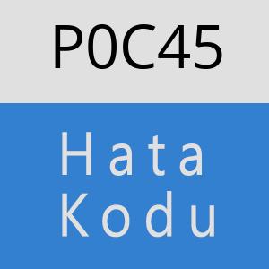 P0C45 hatasi