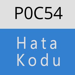 P0C54 hatasi