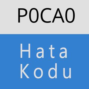 P0CA0 hatasi