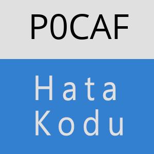 P0CAF hatasi