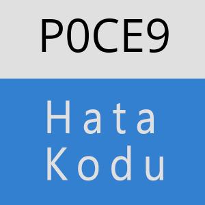 P0CE9 hatasi