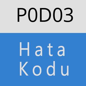 P0D03 hatasi