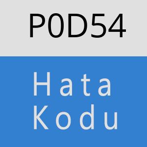 P0D54 hatasi