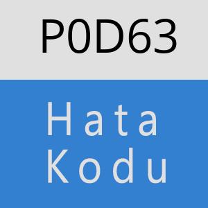 P0D63 hatasi