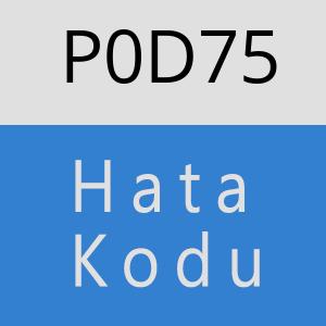 P0D75 hatasi