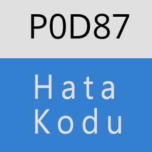 P0D87 hatasi