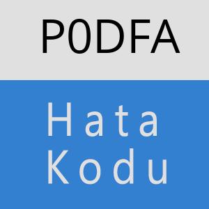 P0DFA hatasi