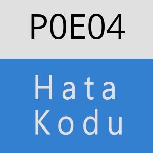 P0E04 hatasi