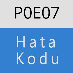 P0E07 hatasi