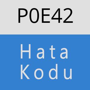 P0E42 hatasi