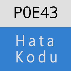 P0E43 hatasi