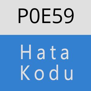 P0E59 hatasi