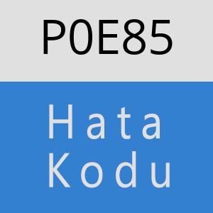 P0E85 hatasi