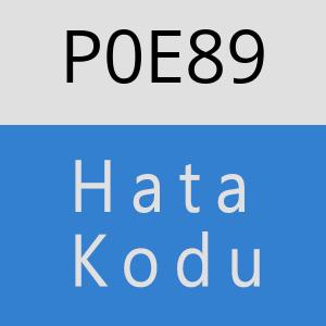 P0E89 hatasi