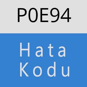 P0E94 hatasi