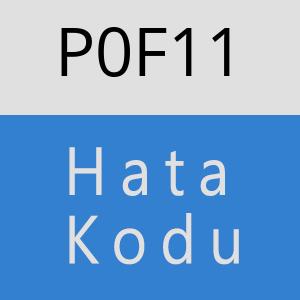 P0F11 hatasi