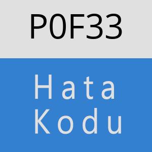 P0F33 hatasi