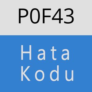 P0F43 hatasi