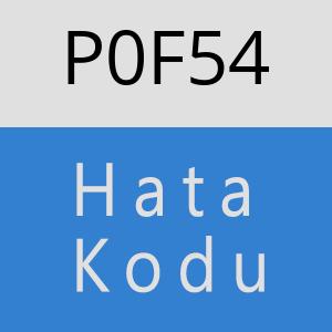 P0F54 hatasi