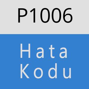 P1006 hatasi
