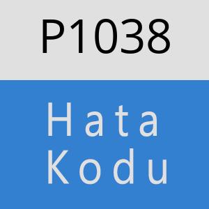 P1038 hatasi